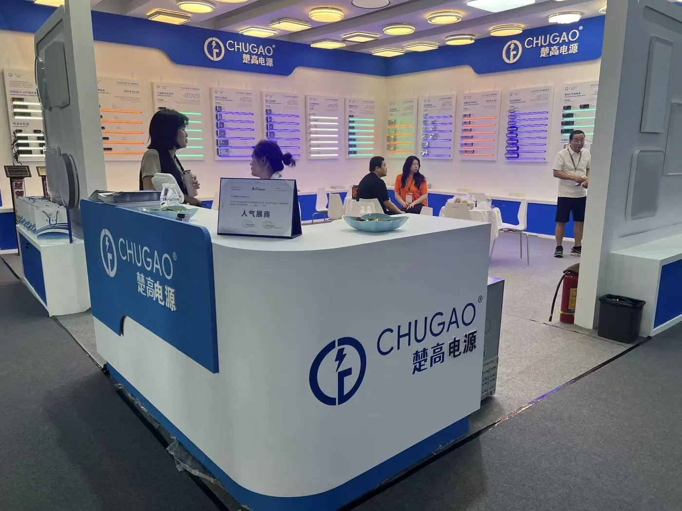 CHUGAO LED power supplies on display at the 2024 Guangzhou lighting exhibition